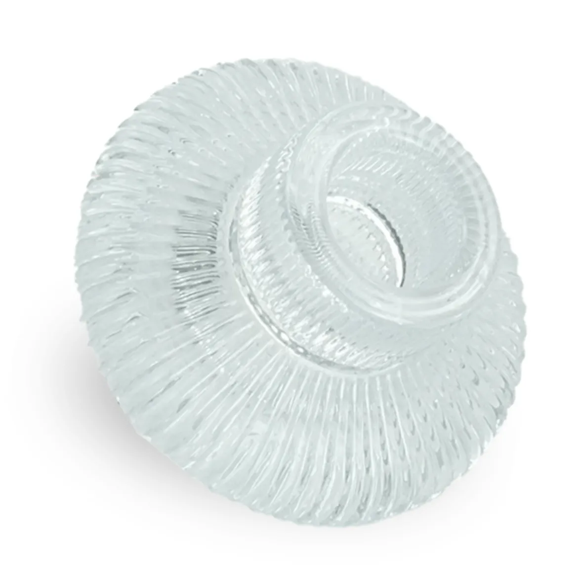 Nala glas lysestage klar 6 cm