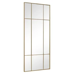 New Yorker spejl med guld/messing farvet ramme 180 x 80 cm