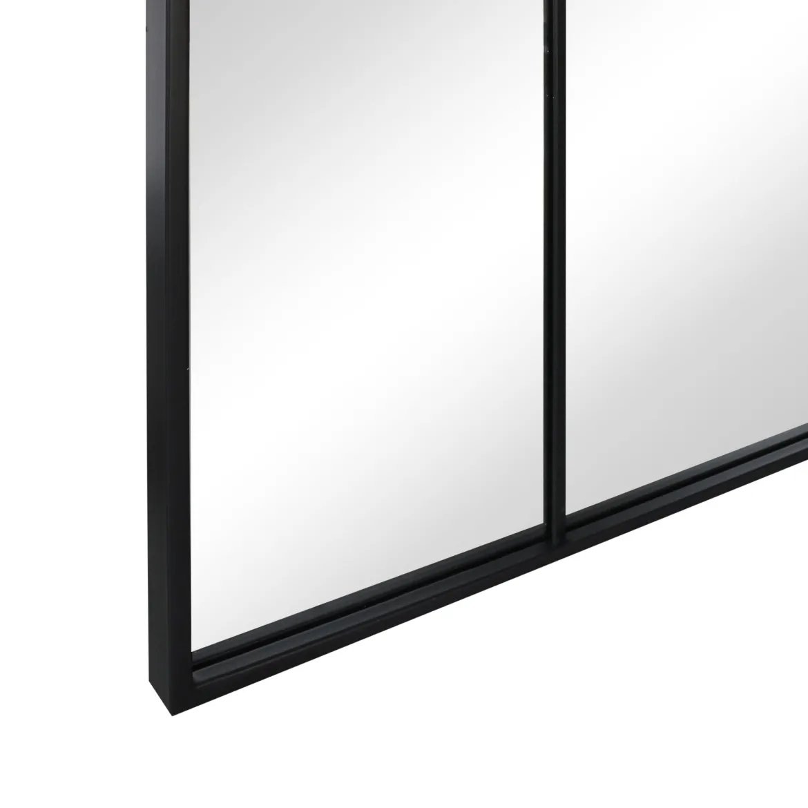 New Yorker spejl med sort ramme 180 x 80 cm