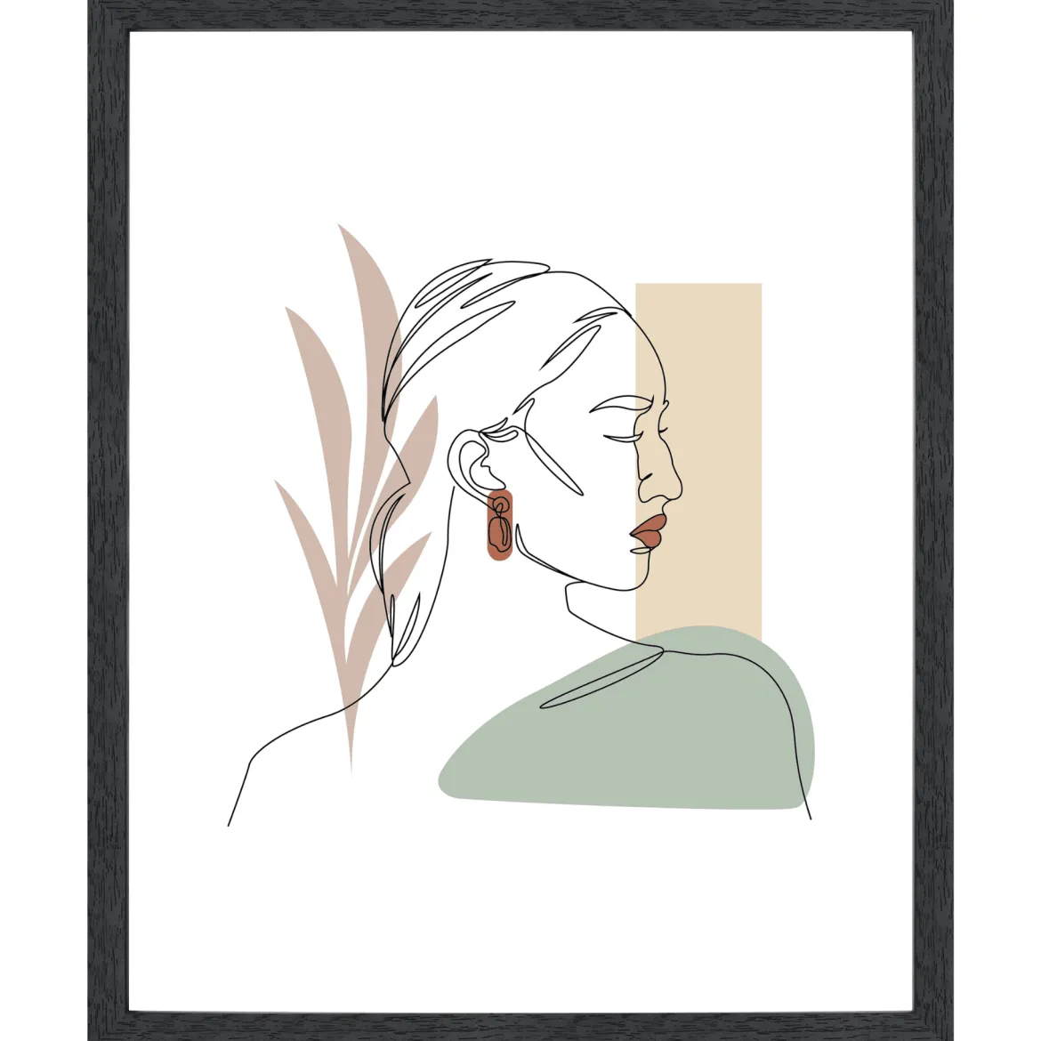 Paloma billedramme 40x50 cm sort