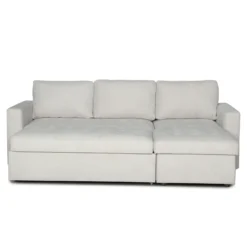 Sinus beige sovesofa med vendbar chaiselong og opbevaring